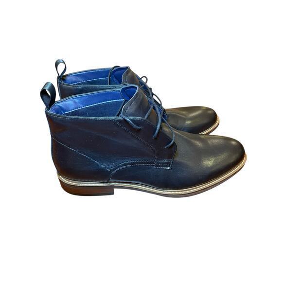 NWOT Steve Madden Men's 8 Chevy Chukka Boot Men Black & Brown Lace Up Dress Boot - Picture 7 of 16